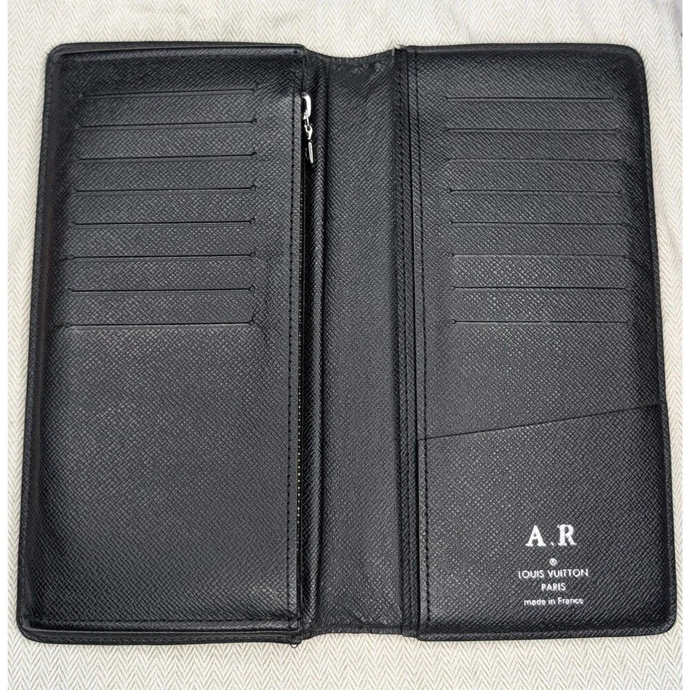 LOUIS VUITTON Portefeiulle Brazza Monogram Eclipse RA0211 Black